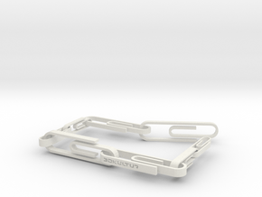 Minimalist Paper Clip Tennis Bracelet in White Natural Versatile Plastic