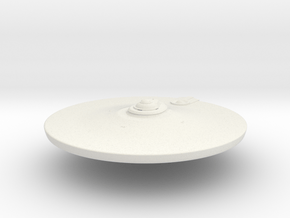 2500 TMP Saucer refit main deflector & neck in White Natural Versatile Plastic
