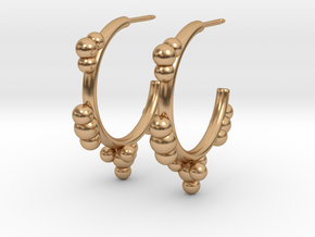 Greenhouse Gas Earrings - Science Jewelry in Polished Bronze