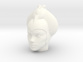 Queen Sumana Head VINTAGE in White Processed Versatile Plastic