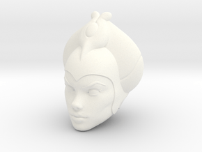 Queen Sumana Head Classics in White Processed Versatile Plastic