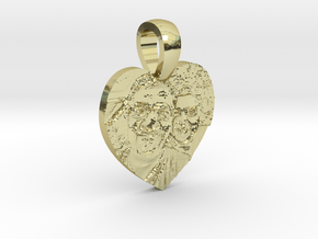 Picture embossed Pendant in 18K Yellow Gold