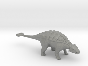 Plastic Ankylosaurus v1 1:64-S 25mm in Gray PA12