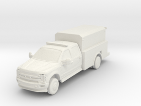 Ford F-550 Utility 1/100 in White Natural Versatile Plastic