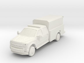 Ford F-550 Utility 1/76 in White Natural Versatile Plastic
