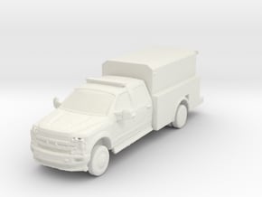 Ford F-550 Utility 1/144 in White Natural Versatile Plastic