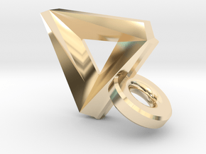 Penrose Pendant in 14k Gold Plated Brass