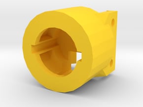 M4 Receiver Picatinny Mount Adapter Type II (20mm) in Yellow Processed Versatile Plastic