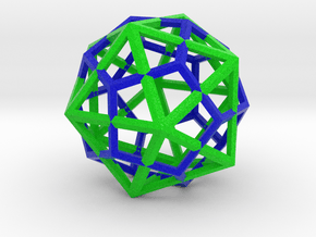 icosahedron & dodecahedron, color in Natural Full Color Sandstone