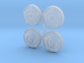 1986 Chevy Blazer Hubcaps 1/25 scale in Smooth Fine Detail Plastic