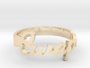Personalized Name Ring in 14K Yellow Gold: 4.5 / 47.75