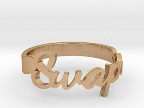 Personalized Name Ring in Polished Bronze: 3 / 44