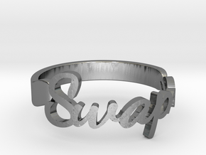 Personalized Name Ring in Polished Silver: 3 / 44