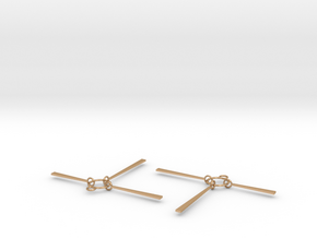 Valencia Earrings in Polished Bronze (Interlocking Parts)