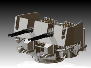 Quad Bofors Shielded kit 1/100 in Tan Fine Detail Plastic