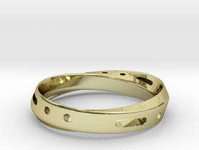 N&Z mobius ring in 18k Gold Plated Brass
