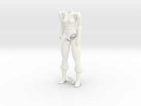Adora Full Body(No Head) with Gun VINTAGE in White Processed Versatile Plastic