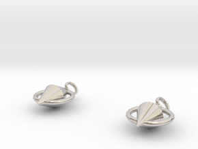 Asa Earrings in Rhodium Plated Brass