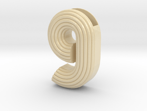 Letter planter "g" in Glossy Full Color Sandstone