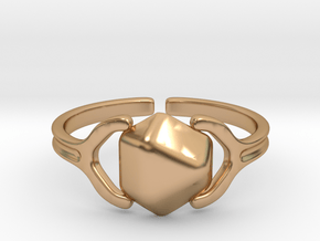 Captive Stone [openring] in Polished Bronze