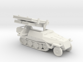 Sd.Kfz. 251 Ausf.D Calliope 1/100 in White Natural Versatile Plastic