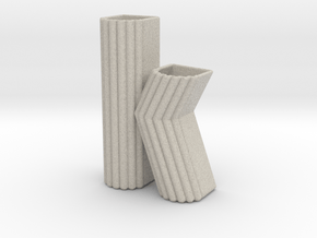 Letter planter "k" in Natural Sandstone