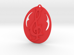 Hellscore emblem disk earring in Red Processed Versatile Plastic