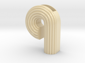 Letter planter "q" in Glossy Full Color Sandstone