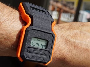 Functional Ripley Watch Surround in Orange Processed Versatile Plastic