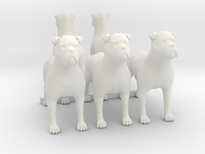 1:18 scale Watch dog in White Natural Versatile Plastic