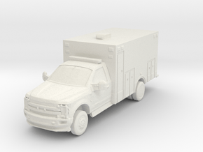 Ford F-550 Ambulance 1/56 in White Natural Versatile Plastic