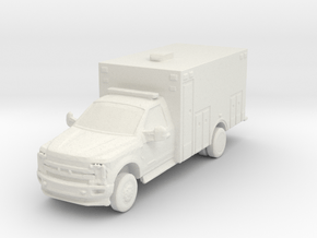 Ford F-550 Ambulance 1/120 in White Natural Versatile Plastic