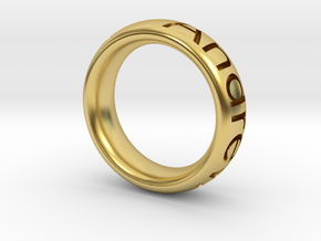 Andrew's ring in Polished Brass: 6 / 51.5