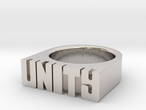20.9mm Replica Rick James 'Unity' Ring in Platinum