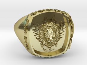 Bague Alpha in 18k Gold Plated Brass: 9 / 59