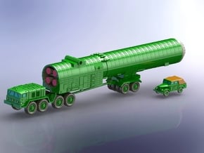ABM-1 Galosh Missile Transport 1/160 in Smooth Fine Detail Plastic