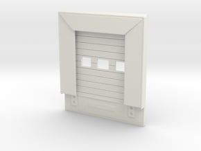 Loading Dock Door 1/35 in White Natural Versatile Plastic