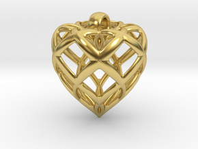 SENSUAL HEART in Polished Brass