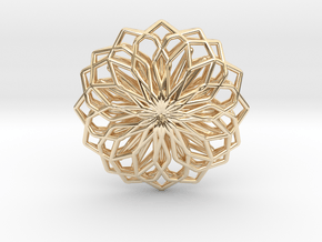 A-LINE Lotus, Pendant in 14K Yellow Gold