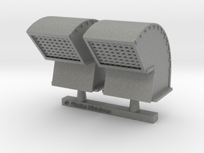Gooseneck Exhaust Vent 01. 1:24 Scale in Gray PA12