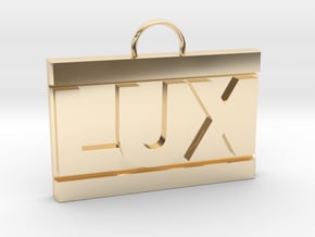 LUX pendant in 14k Gold Plated Brass