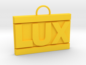 LUX pendant in Yellow Processed Versatile Plastic
