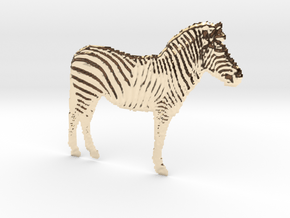 zebra in 14k Gold Plated Brass