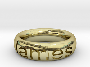 James ring in 18k Gold Plated Brass: 11 / 64