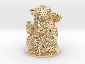 3D printed lord GANESHA in 14K Yellow Gold