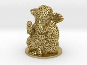 3D printed lord GANESHA in Natural Brass