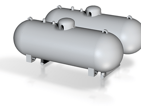 1/50th 500 Gallon Propane tanks in Tan Fine Detail Plastic