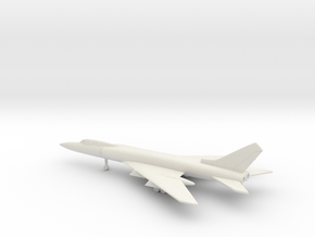 Tupolev Tu-128 Fiddler-B in White Natural Versatile Plastic: 6mm