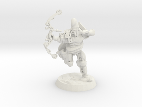 Space Persian Running Archer in White Natural Versatile Plastic