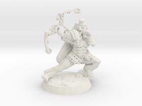 Space Persian Crouching Archer in White Natural Versatile Plastic